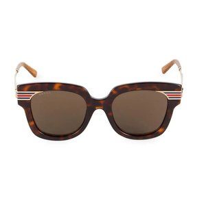GUCCI Oversized Square Stripe Sunglasses
